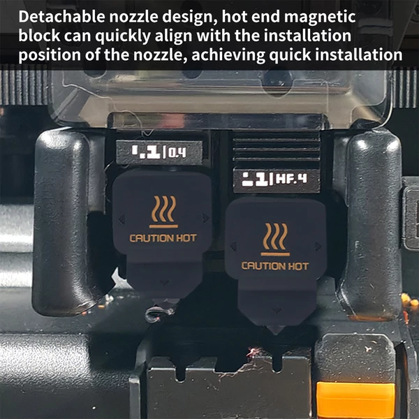 FYSETC 0,4mm edzett acél fúvóka hotend készlet Bambu Lab H2D A1/A1 mini-hez
