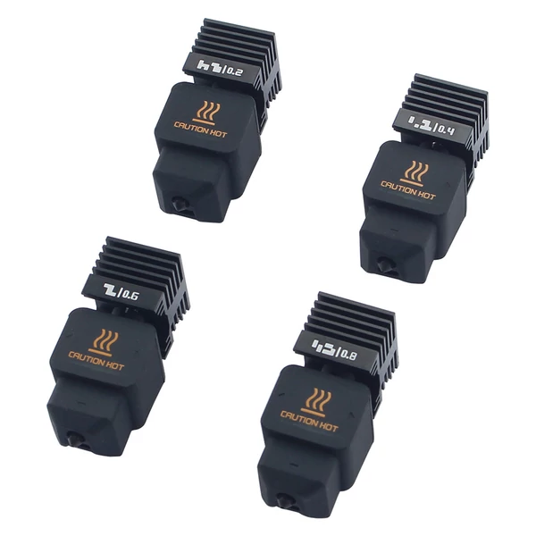 FYSETC 0,4mm edzett acél fúvóka hotend készlet Bambu Lab H2D A1/A1 mini-hez