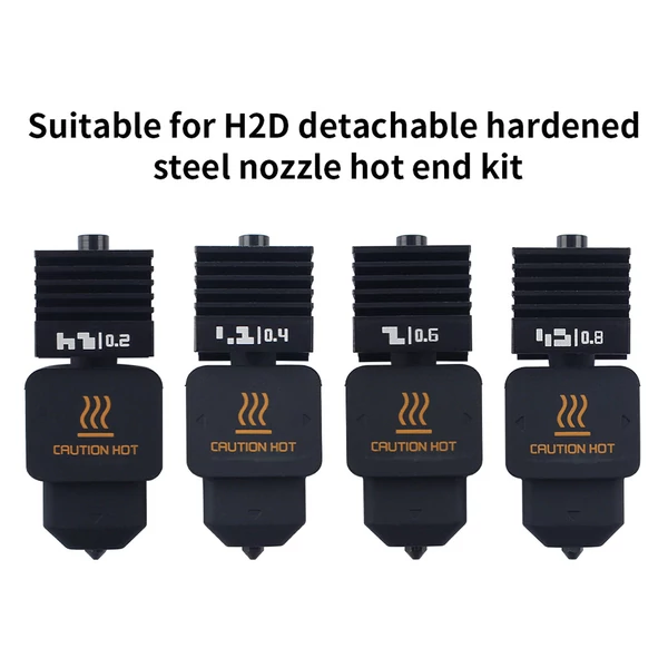 FYSETC 0,8mm edzett acél fúvóka hotend készlet Bambu Lab H2D A1/A1 mini-hez