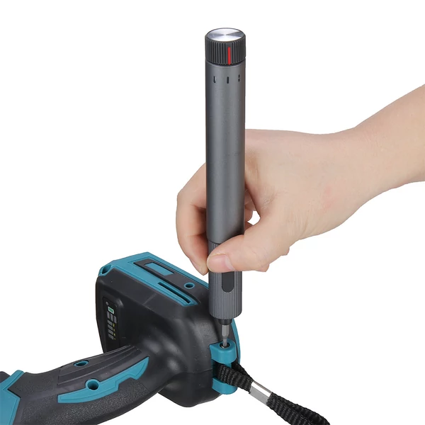 DUKA E2 elektromos csavarhúzó készlet, 210RPM kétsebességes, 25 fej, gyors töltés, javító szerszám