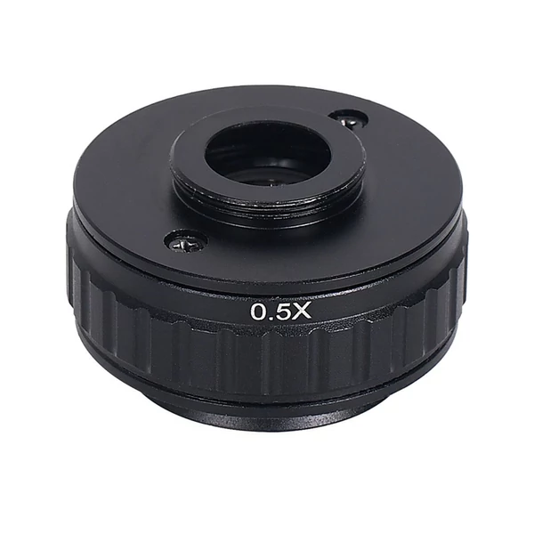 HAYEAR 0,5X C-mount objektív adapter, mikroszkóp kamera csatlakozó, fókuszállítható, trinokuláris sztereó mikroszkóphoz