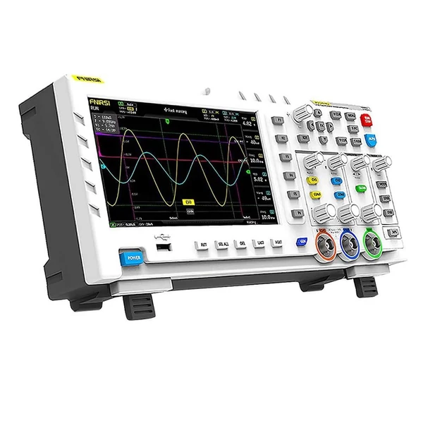 FNIRSI 1014D 2 az 1-ben digitális oszcilloszkóp, 2 csatorna, 100MHz sávszélesség, 1GSa/s mintavétel, DDS jelforrás