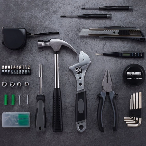 JIUXUN TOOLS 60 az 1-ben háztartási szerszámkészlet: kalapács, állítható csavarkulcs, drótvágó, csillagcsavarhúzó – Xiaomi Youpin
