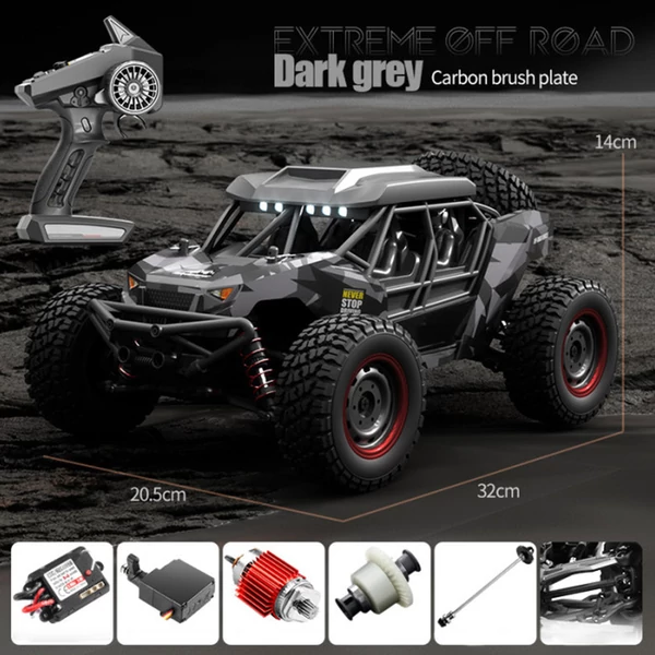 CrazyFastRC SCY 16106 RC autó 1/16 2.4G 4WD terepjáró - Sötétszürke