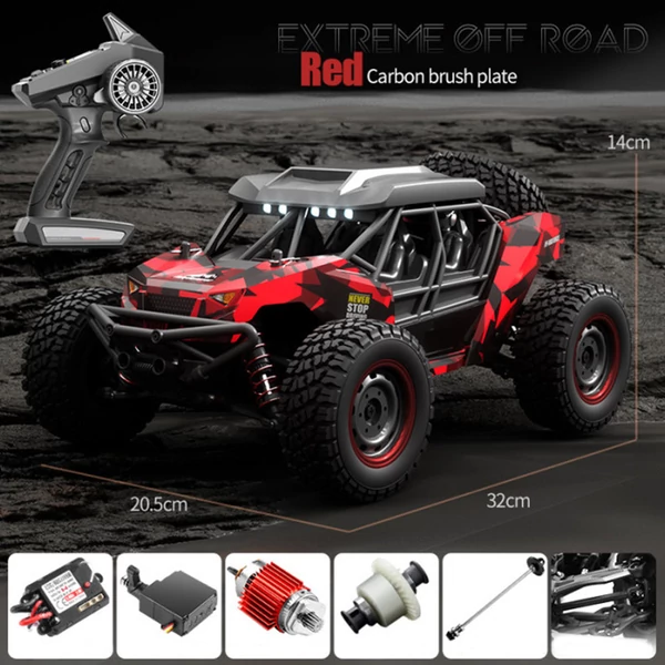 CrazyFastRC SCY 16106 RC autó 1/16 2.4G 4WD terepjáró - Piros