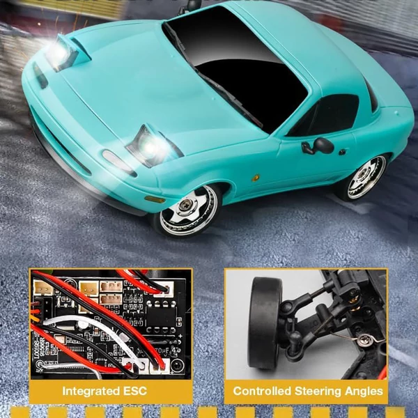 LD 1804 1/18 RC drift autó 2,4 GHz RWD távirányítós játék - Kék