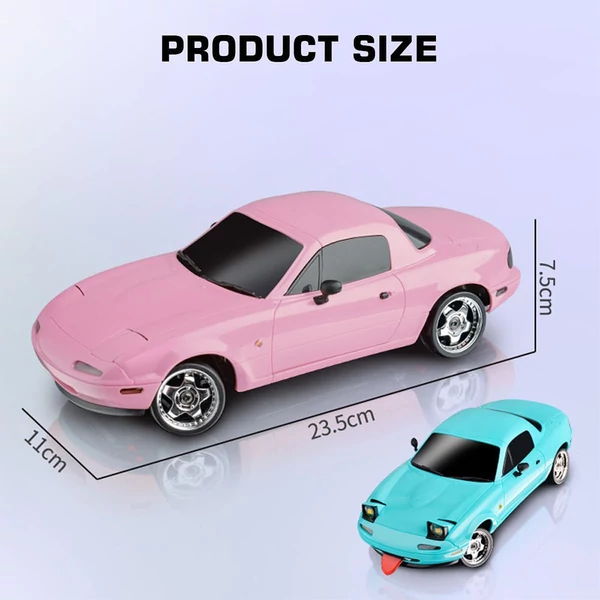 LD 1804 1/18 RC drift autó 2,4 GHz RWD távirányítós játék - Kék