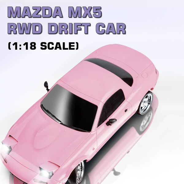 LD 1804 1/18 RC drift autó 2,4 GHz RWD távirányítós játék - Pink