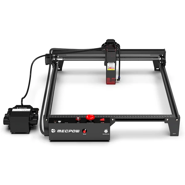 Mecpow X3 Pro 10W lézergravírozó légkompresszoros levegősegéd készlettel - precíziós gravírozás fa, fém és egyéb anyagokhoz