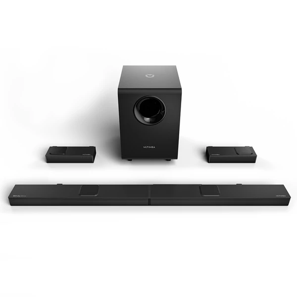 Ultimea Nova S90 7.1.4 csatornás soundbar + 1 pár Steady S90 hangszóróállvány, Dolby Atmos, 740W, 4K HDR, 6 EQ mód