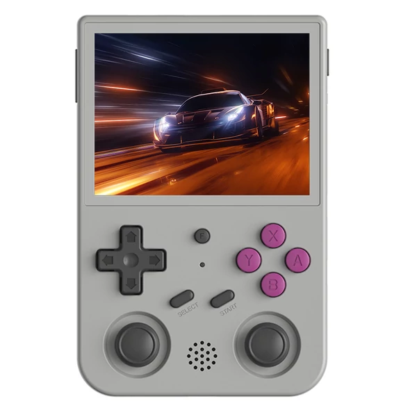 ANBERNIC RG353V játékkonzol, 64GB TF kártya, 32GB Android, 16GB Linux, 2GB RAM, HDMI kimenet, Moonlight streaming - Szürke
