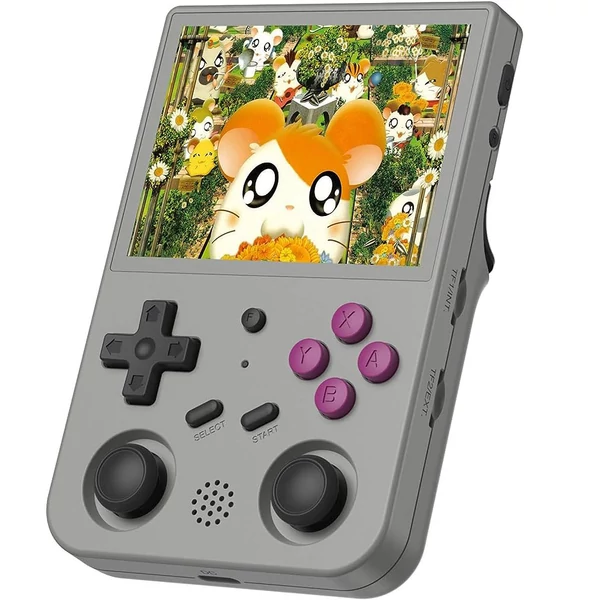 ANBERNIC RG353V játékkonzol, 64GB TF kártya, 32GB Android, 16GB Linux, 2GB RAM, HDMI kimenet, Moonlight streaming - Szürke