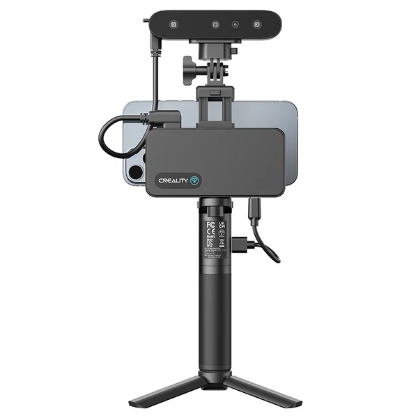 Creality CR-Scan Ferret Pro 3D szkenner, infravörös fényforrás, 0,1 mm pontosság, 30 fps, 150–700 mm távolság, vezeték nélküli kapcsolat