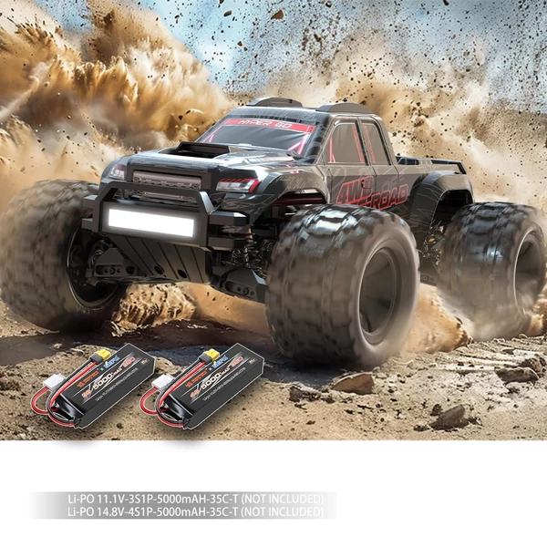 MJX 10208 1/10 RC autó, 4WD, kefe nélküli, nagy sebességű távirányítós jármű
