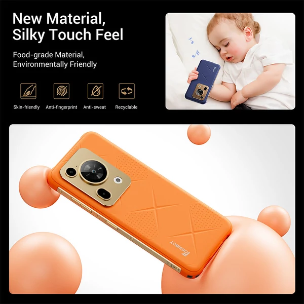 FOSSiBOT F112 Pro 5G strapabíró telefon, 50+5MP hátlapi kamera, 7150mAh akku, 6,88" HD+, 8/256GB, Android 14, IP68/IP69K - Kék