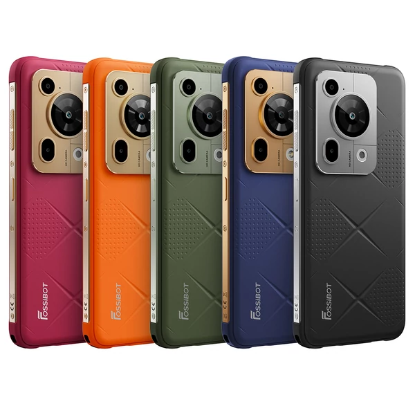 FOSSiBOT F112 Pro 5G strapabíró telefon, 50+5MP hátlapi kamera, 7150mAh akku, 6,88" HD+, 8/256GB, Android 14, IP68/IP69K - Piros