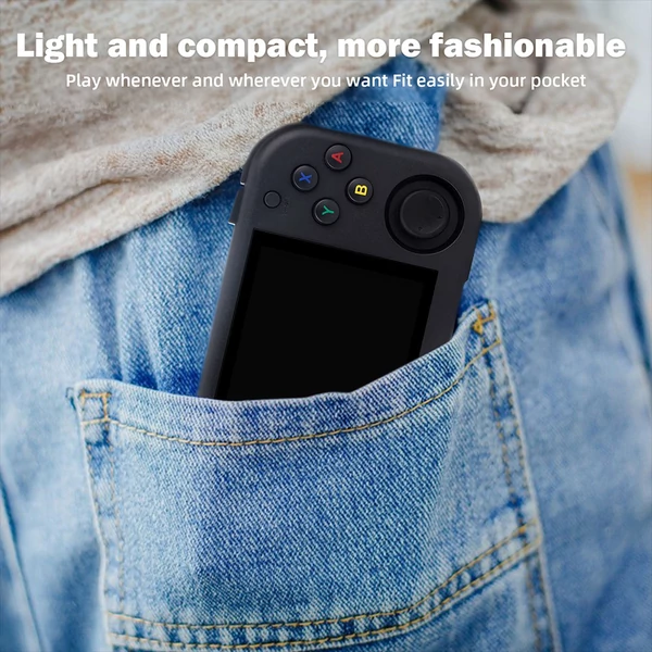 Magicx Mini Zero 28 V2 retro játékkonzol, 2,8" 640×480 IPS kijelző, 7 óra játékidő - 64GB, fekete