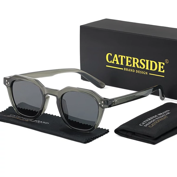 CATERSIDE K39330 Vintage polarizált napszemüveg strandoláshoz - Szürke keret