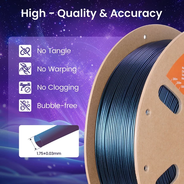 ERYONE Égő titán dupla színű PLA filament 1kg – kék & rózsa-piros