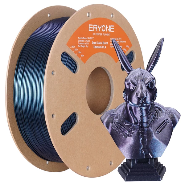 ERYONE Égő titán dupla színű PLA filament 1kg – kék & rózsa-piros