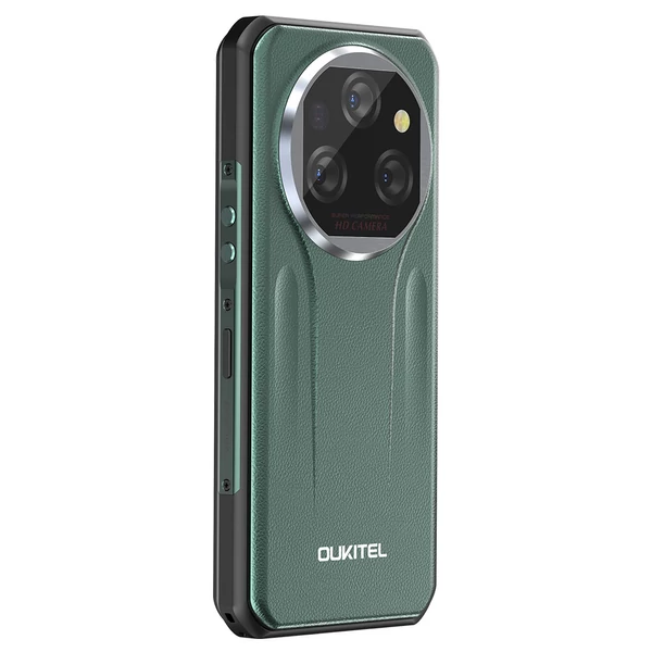 OUKITEL WP39 Pro 5G strapabíró telefon, 12+512GB, 11000mAh, 6,6" FHD+, 64MP, Android 14, IP68, NFC/GPS - Zöld