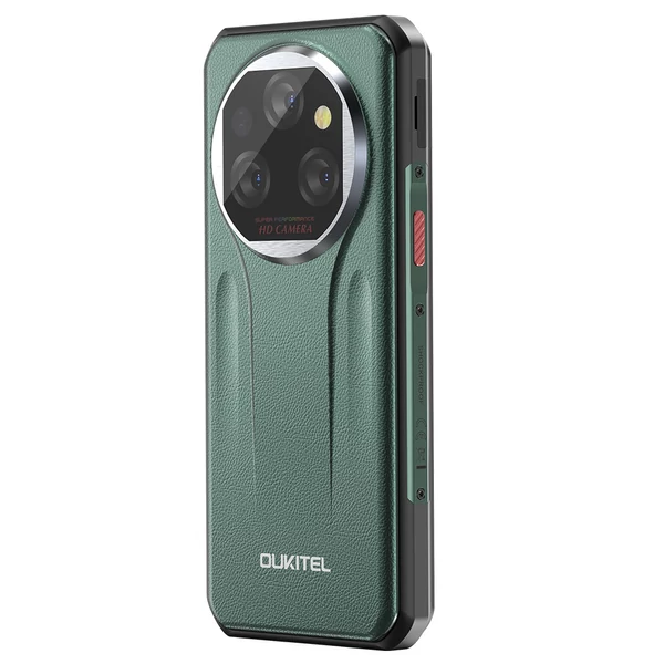 OUKITEL WP39 Pro 5G strapabíró telefon, 12+512GB, 11000mAh, 6,6" FHD+, 64MP, Android 14, IP68, NFC/GPS - Zöld