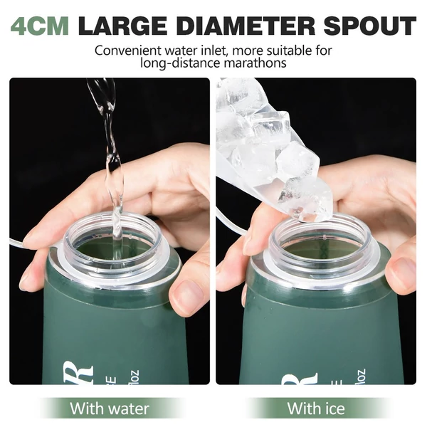 NEWBOLER BOT225 összecsukható, puha, BPA-mentes sportkulacs – 700 ml, zöld