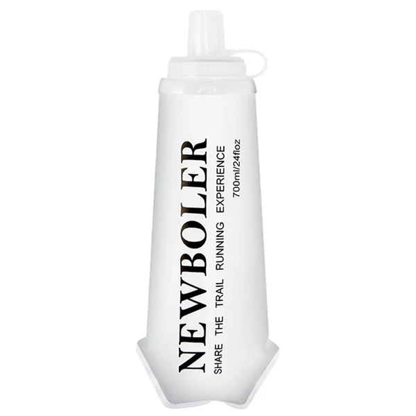 NEWBOLER BOT225 összecsukható, puha, BPA-mentes sportkulacs – 700 ml, fehér