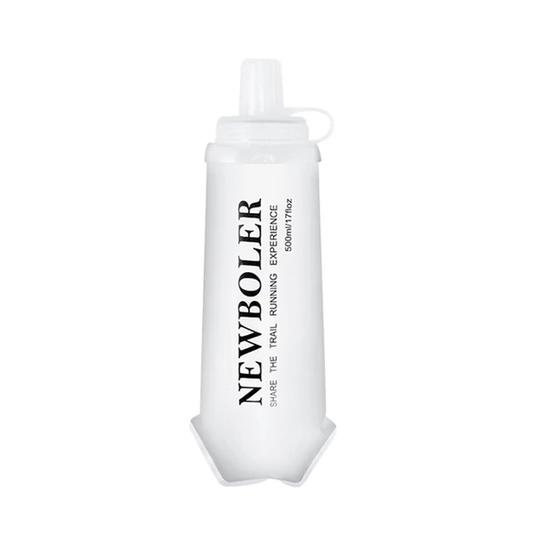 NEWBOLER BOT225 összecsukható, puha, BPA-mentes sportkulacs – 500 ml, fehér