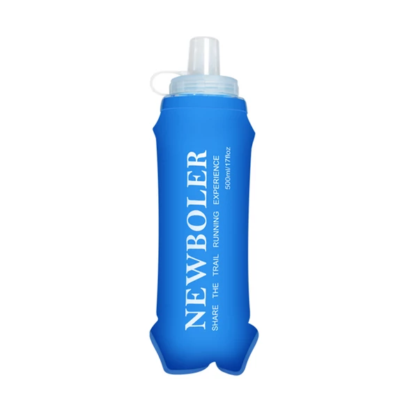 NEWBOLER BOT225 összecsukható, puha, BPA-mentes sportkulacs – 500 ml, kék