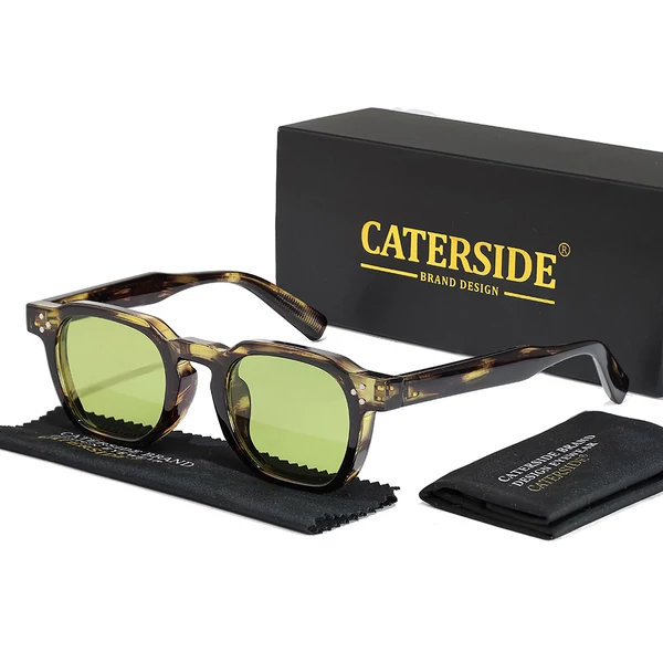 CATERSIDE K39896-C06 retro szögletes napszemüveg, UV400 védelem