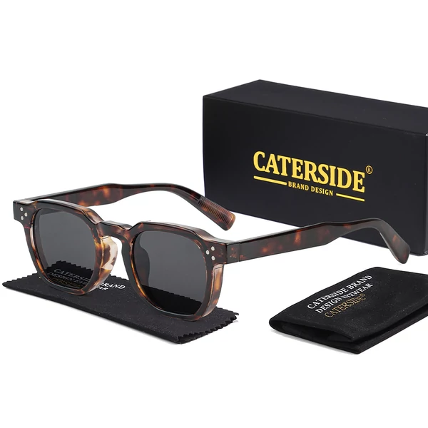 CATERSIDE K39896-C04 retro szögletes napszemüveg, UV400 védelem