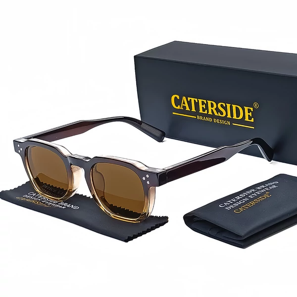 CATERSIDE K39896-C03 retro szögletes napszemüveg, UV400 védelem