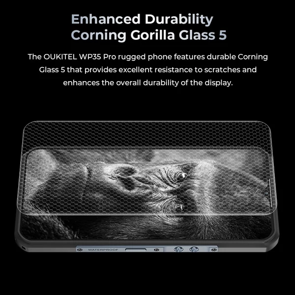 OUKITEL WP35 Pro strapabíró telefon, 12+512GB, 11000mAh, 6.6" FHD+, 64+32MP, NFC/OTG/GPS, Dual SIM, BT5.2 - Szürke