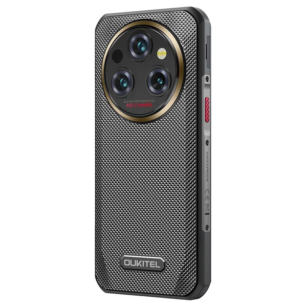 OUKITEL WP35 Pro strapabíró telefon, 12+512GB, 11000mAh, 6.6" FHD+, 64+32MP, NFC/OTG/GPS, Dual SIM, BT5.2 - Fekete