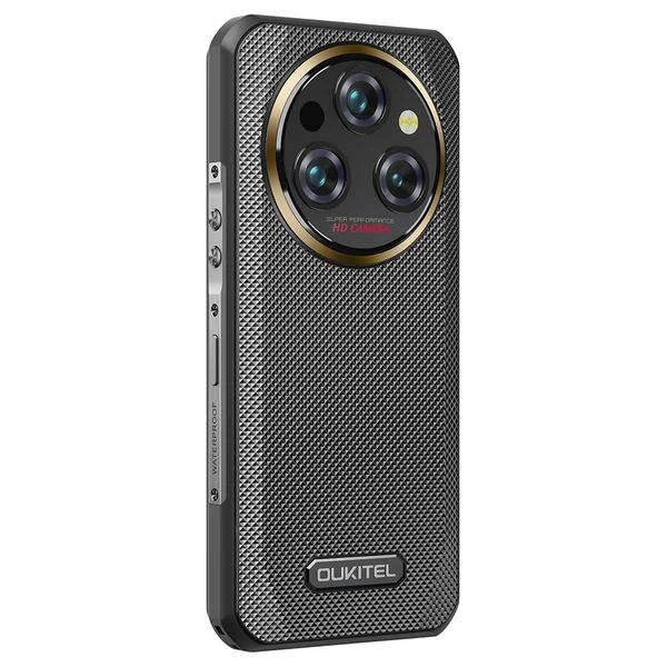 OUKITEL WP35 Pro strapabíró telefon, 12+512GB, 11000mAh, 6.6" FHD+, 64+32MP, NFC/OTG/GPS, Dual SIM, BT5.2 - Fekete