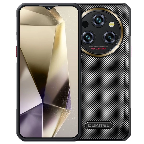 OUKITEL WP35 Pro strapabíró telefon, 12+512GB, 11000mAh, 6.6" FHD+, 64+32MP, NFC/OTG/GPS, Dual SIM, BT5.2 - Fekete