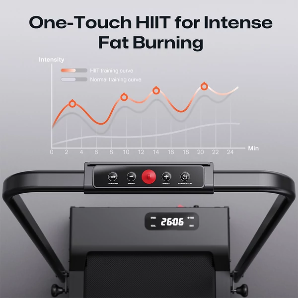 SYSURO S1L MIX gyaloglópad, 2,5 LE motor, 0,6-10 km/h, HIIT mód, 9% dőlésszög, 5 rétegű futószalag, <45dB, összecsukható