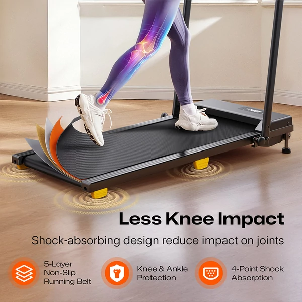 SYSURO S1L MIX gyaloglópad, 2,5 LE motor, 0,6-10 km/h, HIIT mód, 9% dőlésszög, 5 rétegű futószalag, <45dB, összecsukható