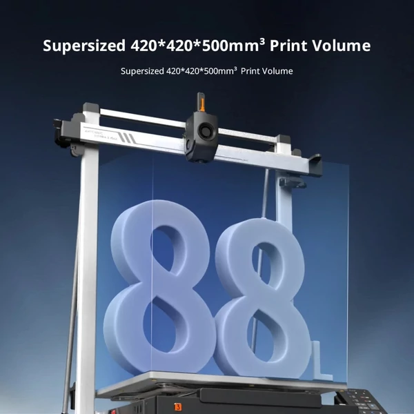 Anycubic Kobra 3 Max 3D nyomtató, 600mm/s, automatikus szintezés, akár 8 szín ACE Pro-val, 420×420×500mm