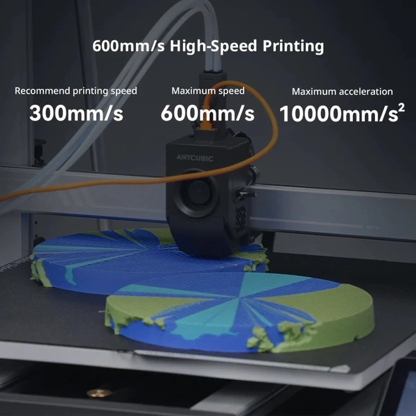 Anycubic Kobra 3 Max 3D nyomtató, 600mm/s, automatikus szintezés, akár 8 szín ACE Pro-val, 420×420×500mm