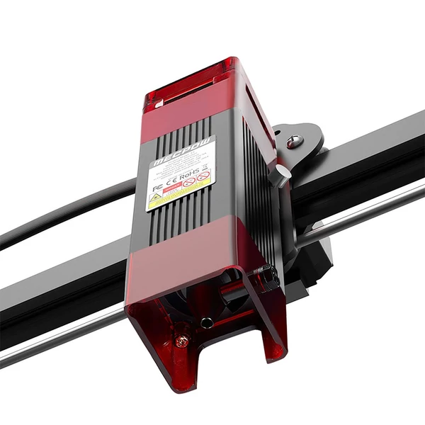 Mecpow X3 5W lézer, fix fókusz, 0,01mm pontosság, 10000 mm/perc gravírozás, biztonsági zár, vészleállítás, 410x400mm