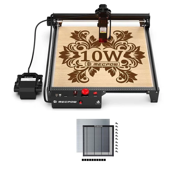 Mecpow X3 Pro 10W lézergravírozó légbefúvó rendszerrel + H44 lézerágy