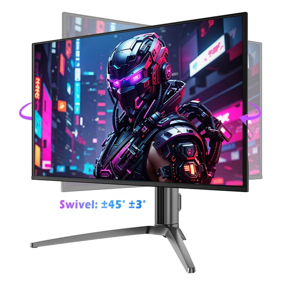 TITAN ARMY G27T8T gamer monitor, 26,5" 2560×1440 QD-OLED, 360Hz, 0,03ms, 1000 nit, HDR400, Type-C, hangszóró, HDMI, DP