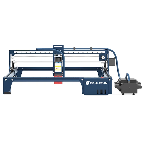 SCULPFUN S30 Max 10W lézergravírozó és vágógép, automata levegőrásegítés, 410×400mm, bővíthető 935×905mm-re