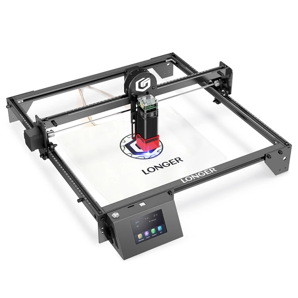 LONGER RAY5 5W lézergravírozó, 3,5" érintőkijelző, offline vésés, ultrafinom lézer, 32-bites vezérlő, bővíthető modul, Windows/MAC/Linux kompatibilis