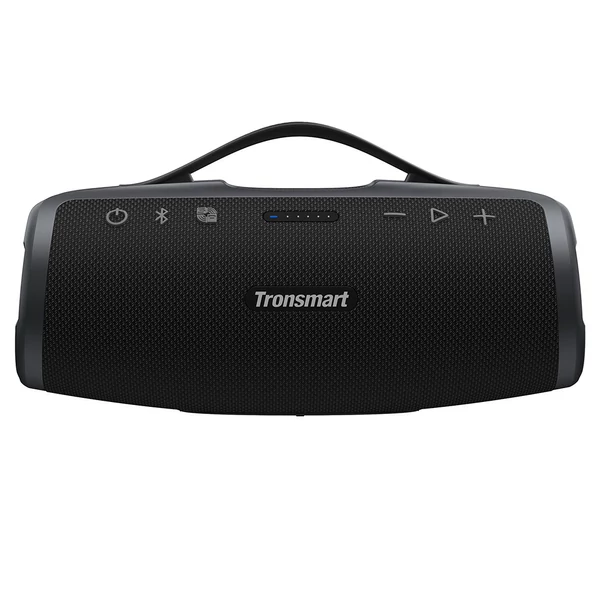 Tronsmart Mirtune S100 hordozható kültéri hangszóró, Bluetooth 5.3, 50W, 20 óra, IPX7, állítható EQ - Fekete