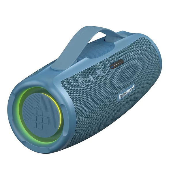 Tronsmart Mirtune S100 hordozható kültéri hangszóró, Bluetooth 5.3, 50W, 20 óra, IPX7, állítható EQ - Fekete + kék