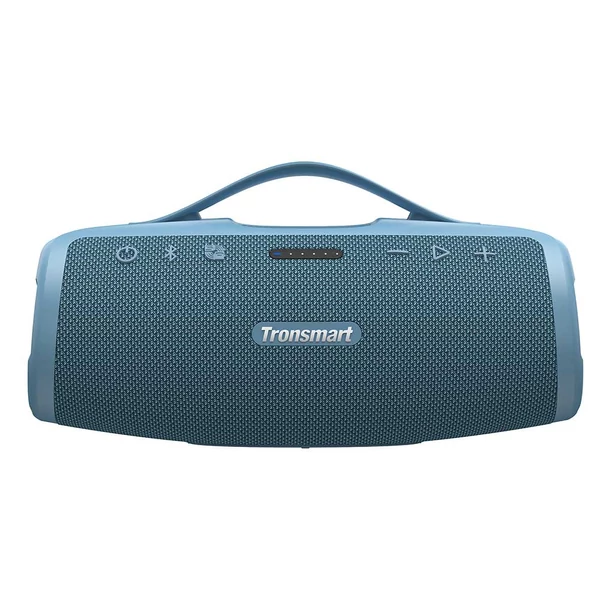 Tronsmart Mirtune S100 hordozható kültéri hangszóró, Bluetooth 5.3, 50W, 20 óra, IPX7, állítható EQ - Fekete + kék