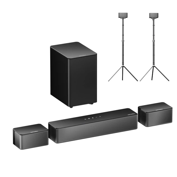 Ultimea Poseidon D50 5.1 soundbar + 1 pár Steady 300 hangfalállvány, állítható surround, 3 EQ mód